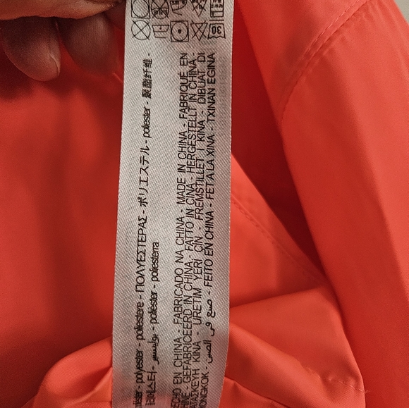 ZARA packable cropped rain jacket- PINK - Picture 7 of 8